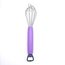 Very Sturdy Kitchen Whisk stainless steel Balloon Wire Whisk Set Egg Beater Milk Frother Kitchen Utensils Gadgets for Blending Whisking Beating Stirring Red