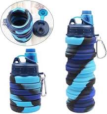 Silicone Sipper Bottle for Kids - Expandable Sipper Water Bottle for Home, Office, Gym, Trekking, Fancy Stylish Water Bottle Girls, Boys – 500 ML