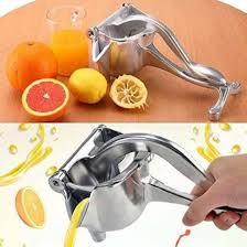 Aluminium Hand Juicer Heavy Duty Aluminum Metal Manual Fruit Juicer Lemon Orange Juicer (Silver