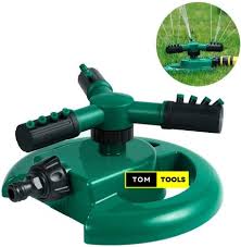 Garden Sprinkler, Automatic Lawn Water Sprinkler 360 Degree 3- Arm Rotating Sprinkler System Durable Lawn Sprinkler, Water Sprinklers for Lawn, Garden, Yard, Flower Grass Plant Park