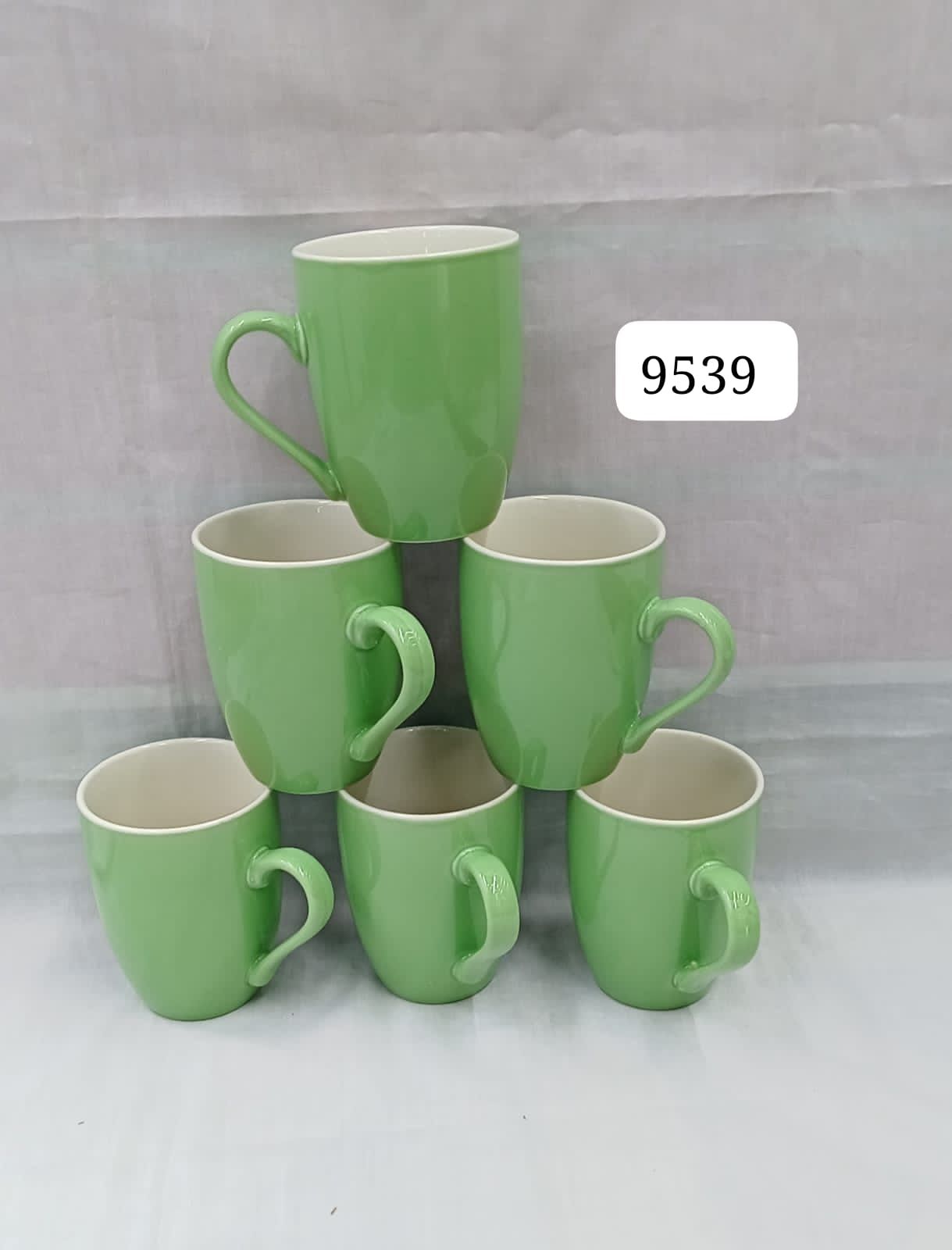 6pcs Modern Ceramic Coffee Mugs Set with handle for Tea/Latte/Cappuccino/Milk/Cocoa.
