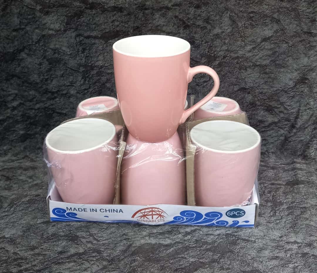 6pcs Modern Ceramic Coffee Mugs Set with handle for Tea/Latte/Cappuccino/Milk/Cocoa.