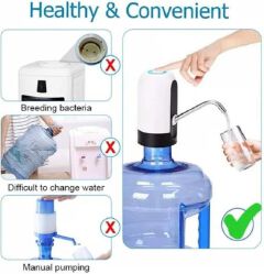 Automatic Water Dispenser for Water Carafe, Water Pump, Electric Dispenser, USB Charging – Long Battery Life – Water Dispenser with Tap for Carafes Quality Water Extractor