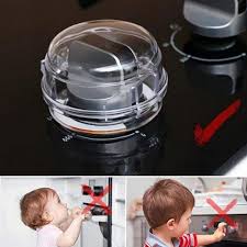 4pcs Gas Stove Switch Protective Cover - Clear Minimalist Kitchen Gas Knob Cover for Safety & Cleanliness