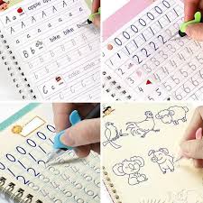 Sank Reusable Practice Copybook for Kids - The Print Handwiriting Workbook-Reusable Writing Practice Book (10 Pen)