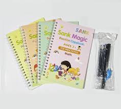 Sank Reusable Practice Copybook for Kids - The Print Handwiriting Workbook-Reusable Writing Practice Book (10 Pen)