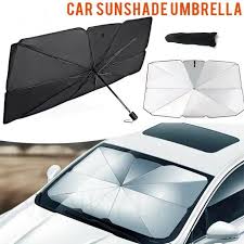 Car Sunshade Umbrella for Windscreen, Car Front Window Sunshade Umbrella, Fast Easy to Use Car Sun Shade Cover, Strong Sunshade Effect Suitable for Most Vehicles