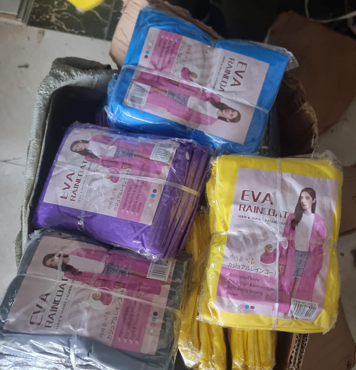 Waterproof EVA Raincoat Reusable Outdoor Camping Travel Hooded Rain Coat Poncho for Men Women