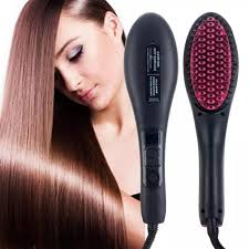 Electric Hair Straightener Brush Hair Straightening Comb Ionic Hair Brush Hot Irons Comb Hairbrush LCD Styling Heating Comb