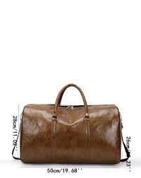 Large Leather  Duffle Bag for Travel Men and Women's Luaggage Duffel Bags Stylish Ideal Cabin Bag Weekender Bag for Travelling Overnight Carry Bag