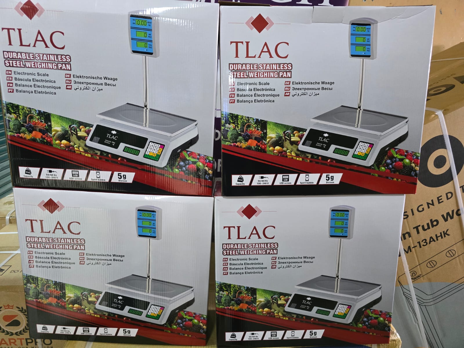 🤑OFFER🤑🌽ONLY AT KILIMALL 🌽Tlac 40 kgs ACS-40 digital computing weighing scale with arm.Quality Electronic Scale.
Displays Weight, Unit Price And Total Price.
40KG WEIGHING
5g Division
Conductive S