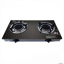 AILYONS GS005A-1, 2 Burner Glass Top Gas Cooker & Infrared Double Burner (1YR WRTY)