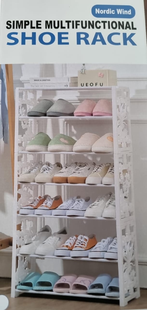 🍊7 layer Nordic wind simple multifunctional rack 😎🧏‍♀️Space Saving Portable Shoe Shelf for 21+ Pairs Ideal for Home, Bedroom, Closet & Entryway
Maximize your shoe storage in style with this 10-Tier