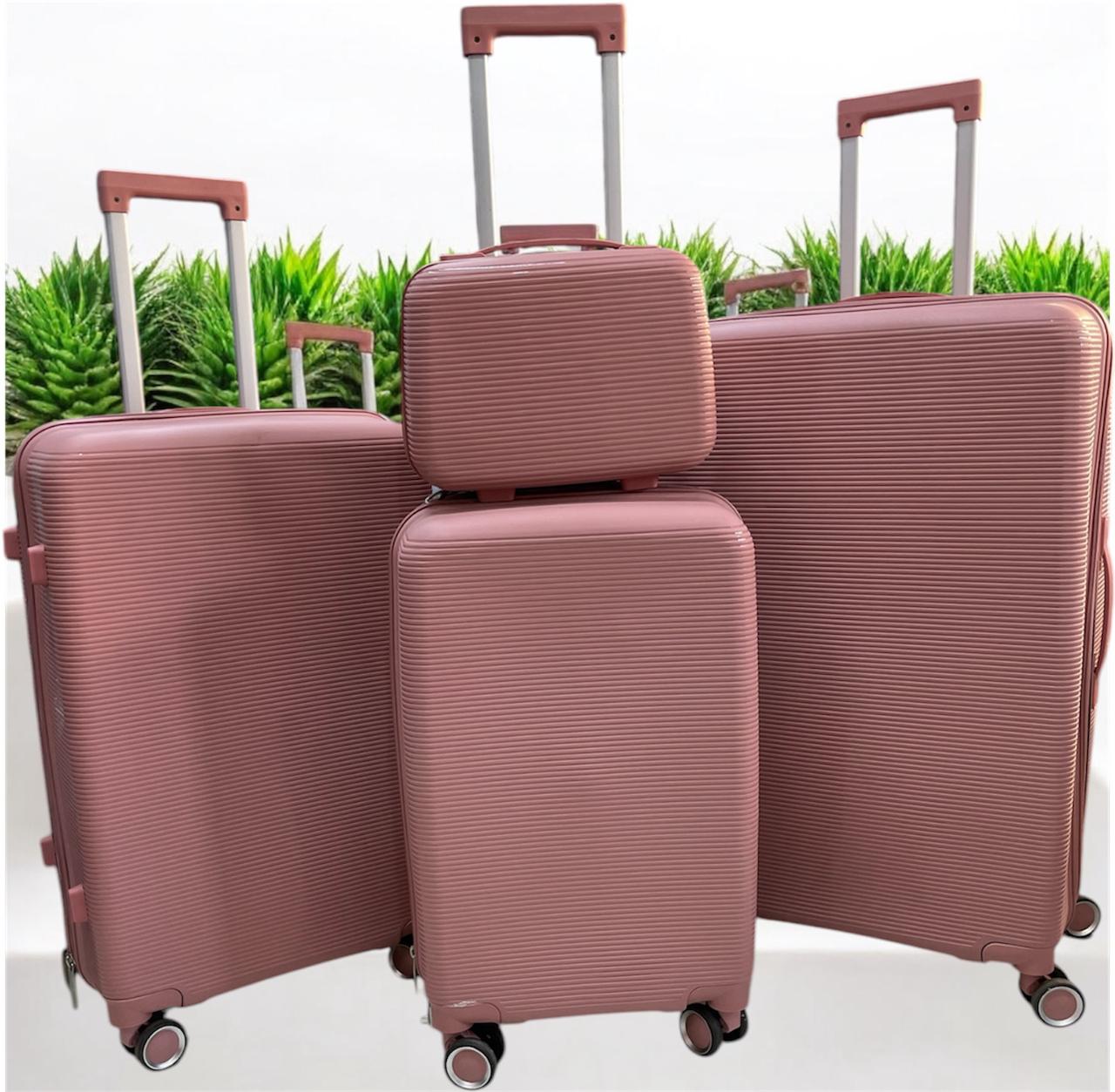 🥭🥭28 INCH 4 IN 1 UNBREAKBLE LAXURIOUS RUBBER SUITCASE BRIEFCASE TRAVEL BAG🪄🌱Made of brand new extra-thick PC+ABS  RUBBER materials for hard-shell, which make the luggage more durable