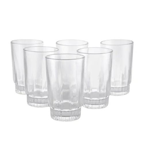 🦋AVAILABLE🎊Nice One Set Of 6pcs 240ML High Quality Milk Juicer Beer Glass Cups Wine Water Glasses (GLASS CUP 7050)🦋high-quality silicate glass that is durable and long-lasting.