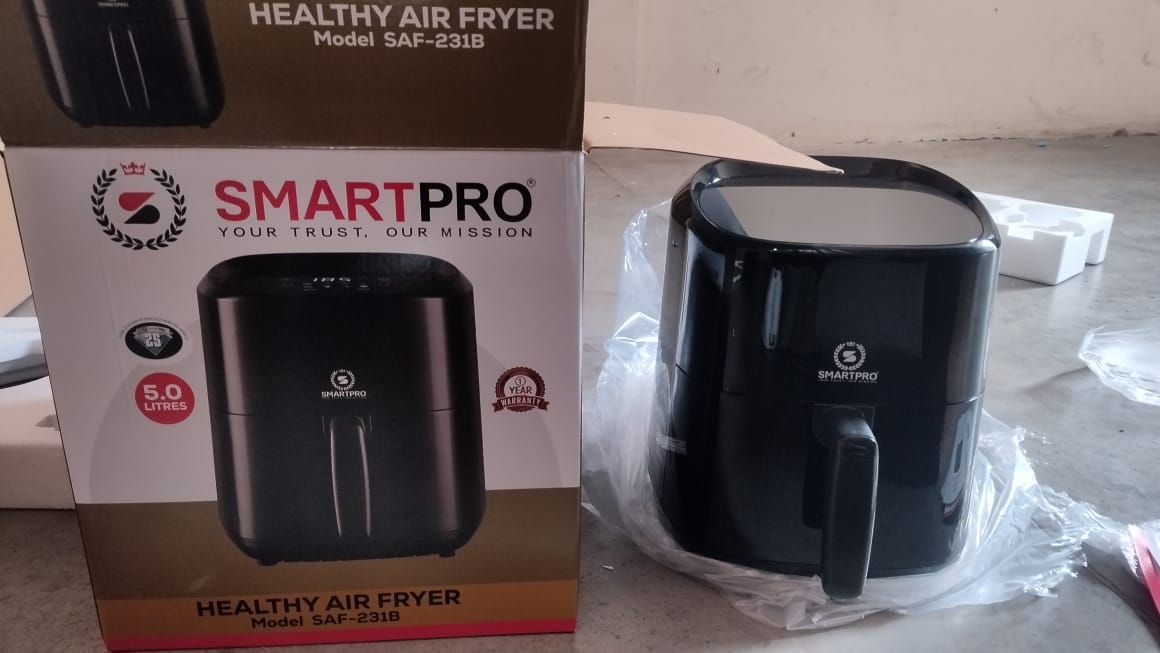 🤩DONT MISS OUT🎀Smart Pro 5L Air Fryer: Advanced Cooking With Precision And Convenience📍Smart Touchscreen Controls – User-friendly interface with pre-set cooking modes for easy operation and precise