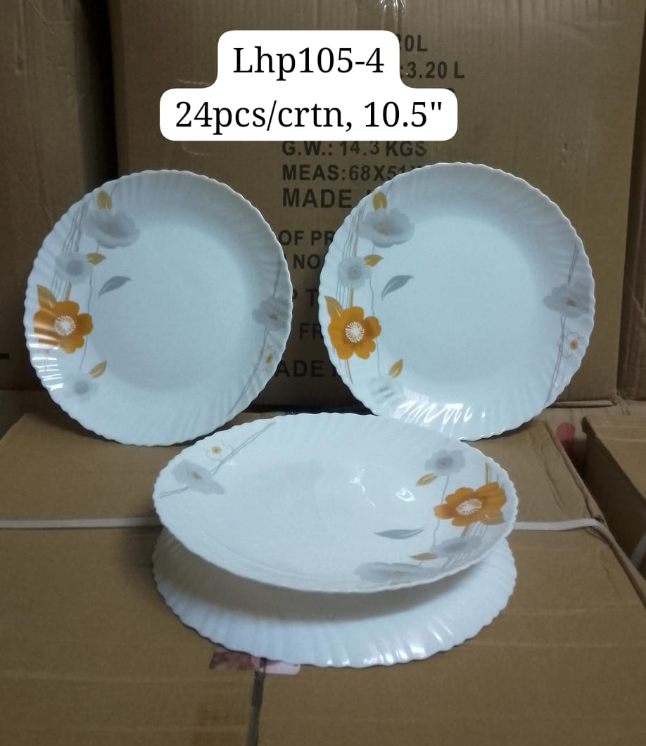 🦋AVAILABLE🤩Nice One 6PCS 9.5INCH High Quality Classique Glass Dinner Dish Plates (LHSP95-1 GLASS PLATE)🦋Material: Glass
Seasons: All Seasons
High Quality
Multiple use 
Easy to clean