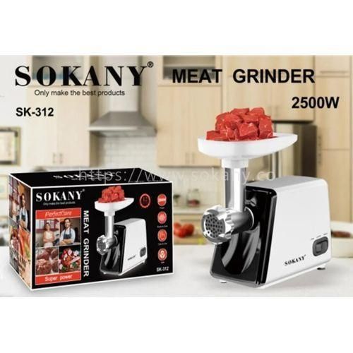 🤩Sokany Multifunctional/ Commercial Electric Meat Mincer / Grinder stainless steel - 2500watts🦋Powerful mincer
rating 2500Watts
Multifunctional Food Processor
Easy to clean
Durable
Easy to operate
E
