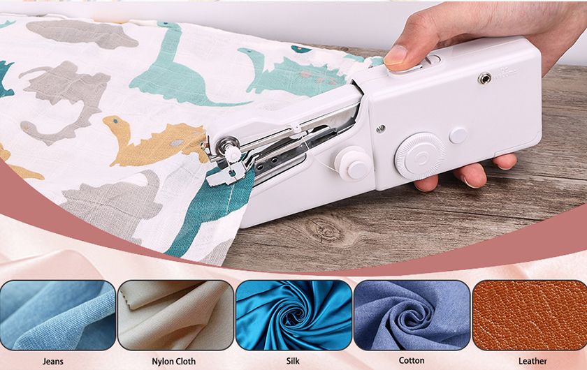 🦋ARRIVALS🥰Handheld Sewing Machine Mini Portable Cordless Stitching Machine, Perfect for Adults, Beginners, and Quick Home Repairs📍Low Noise Operation – High-strength metal gears ensure durability w
