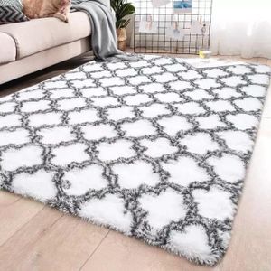 🎀PROMOTION PRICE🦋Fluffy Soft Fluffy Carpets 5*8 Pattern/zigzag🎀woolen shag rug in cotton material and a thick surface is the ideal carpet for your home that will give you value for your money. It i