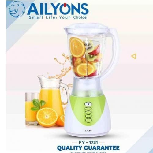 🍳📍AILYONS Best Quality 2 In 1 Blender With Grinding Machine 1.5 Ltrs📍😋Grinder for milling coffee beans, nuts, chocolate.
3 speed with pulse button.
Strong Unbreakable poly carbonate Blender Jar.
S