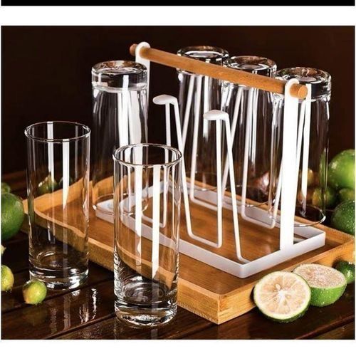 6Pcs Water Glasses, used for drinking water, mock tails, shakes and cocktails.