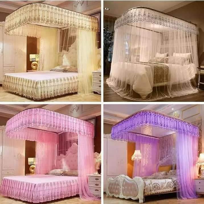 MOSQUITO NET. 2 Stand/Rail Mosquito Net, Comes With Metallic Stands and Which Makes Your Bedroom Look Pretty , Unique and Organized.
