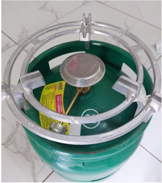 [CLEARANCE OFFER] Aluminium kitchen 6kgs meko grill stand for gas cooker