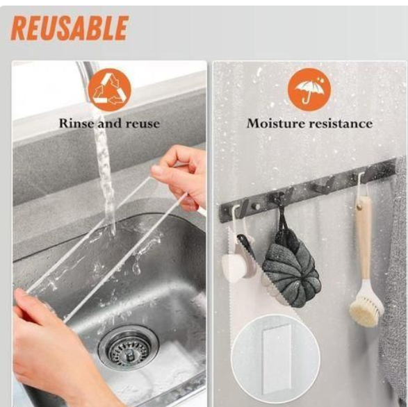 2M Nano Double-Sided Tape – Reusable, Heavy-Duty Wall Mounting Adhesive, Clear & Washable, No Residue, Strong Sticky Tape for Home, Office, Posters, Photo Frames