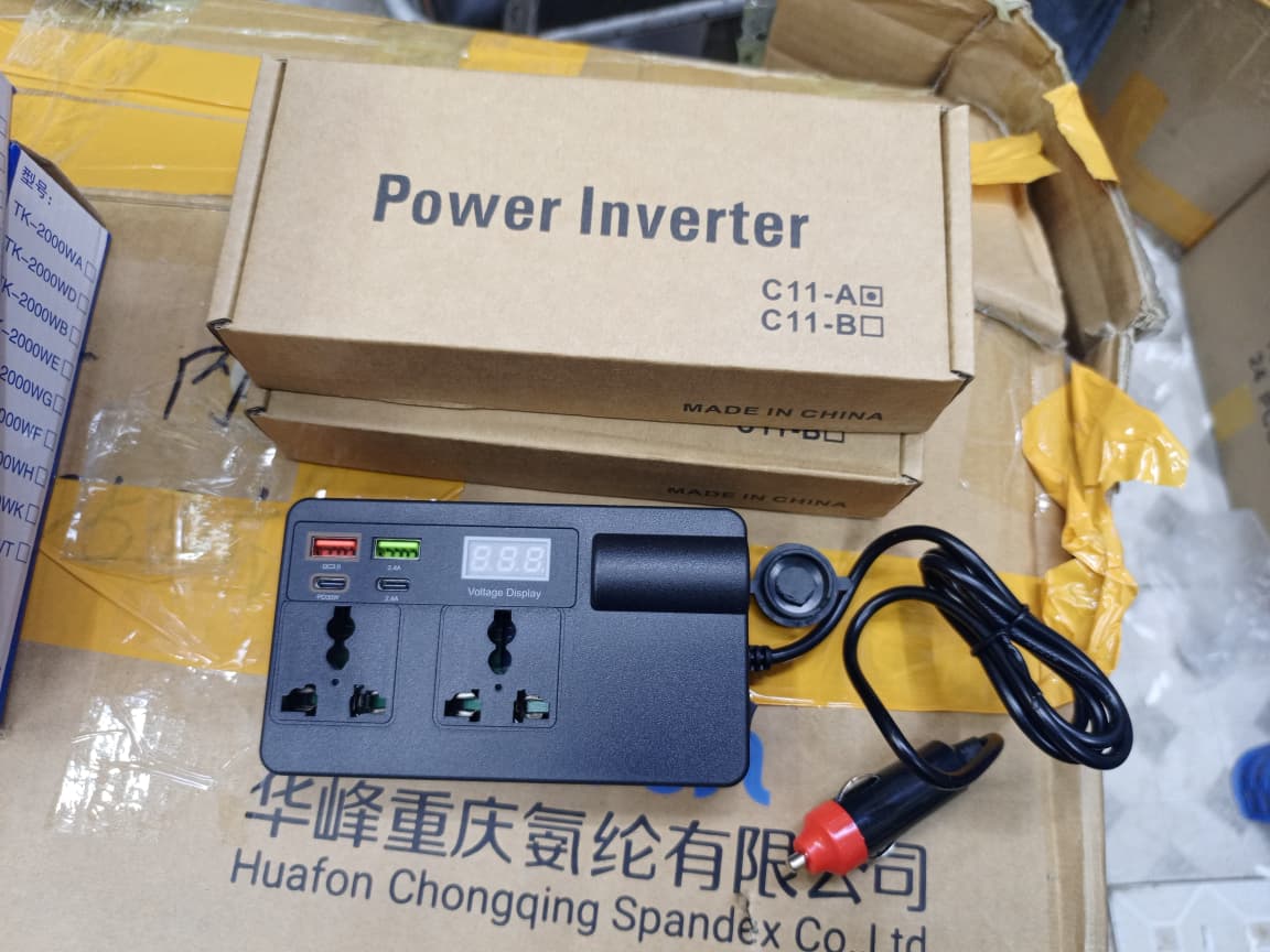 🔥 200W Car Power Inverter with Smart Fast Charging 🔥
