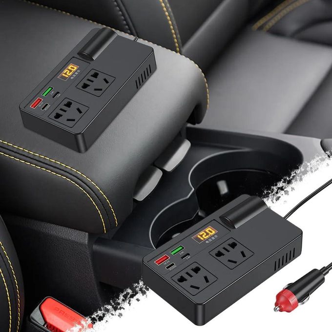 🔥 200W Car Power Inverter with Smart Fast Charging 🔥