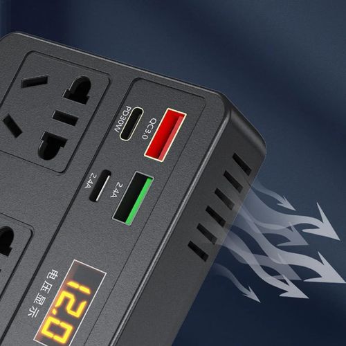🔥 200W Car Power Inverter with Smart Fast Charging 🔥