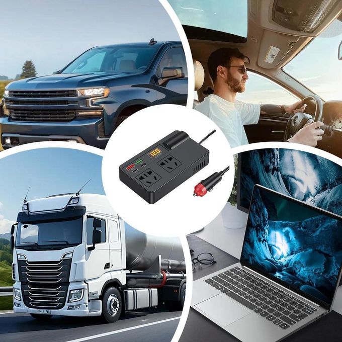 🔥 200W Car Power Inverter with Smart Fast Charging 🔥