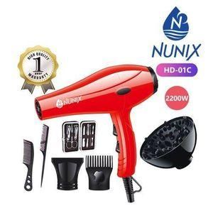 DISCOUNTED OFFER!! Nunix Professional Hair Dryer HD-01C -2200W, 2 Air-Speed Setting, Auto Power-Off, 3-Mode Temp Control, Suitable for all Hair Types - Hair Dryers