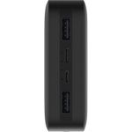Mi XIAOMI Redmi 20000mAh Power Bank 74Wh 18W 3.6A Rapid Charging Dual USB Outputs for Two Devices at Once,microUSB & USB-C Input, Charger iPhone iPad Samsung Smartphone & Gaming Devices
