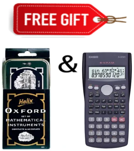 Helix Oxford Mathematical Set (Geometric set) with free Calculator