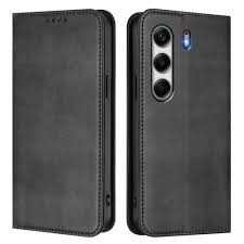FLASH SALE DEALS!! Tecno Camon 40 Pro Flip Cover (Black) -Scratch Protection, Quality PU Leather, Premium Soft-Touch