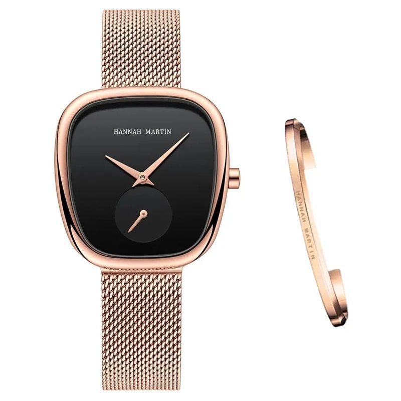 Hannah Martin Top luxury wrist watch with bangle set