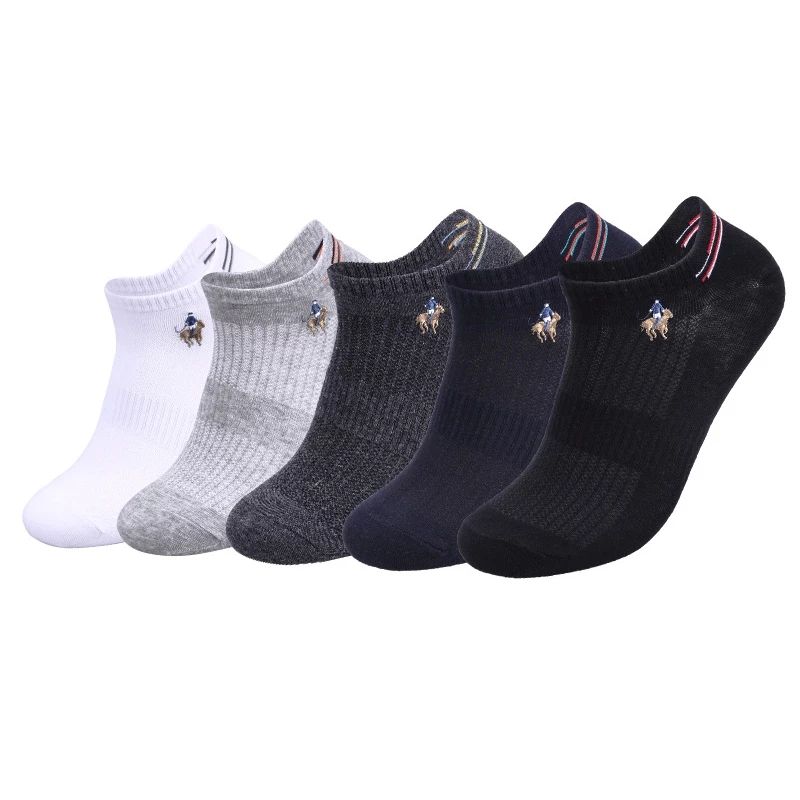 Pier Polo Ankle Socks 5Pairs mixed colours set