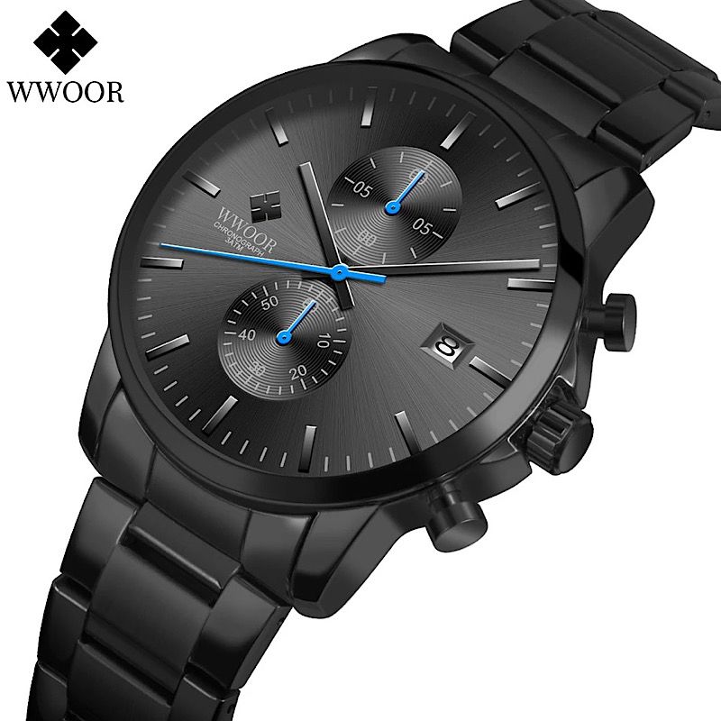 Wwoor Men's Functional Chronograph Wrist Watch