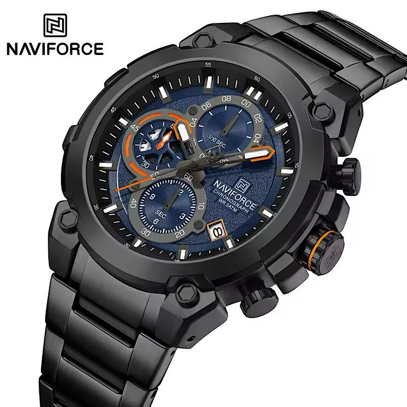 Naviforce Men's Chronograph 30M Water Resistant Top Luxury Wrist Watch