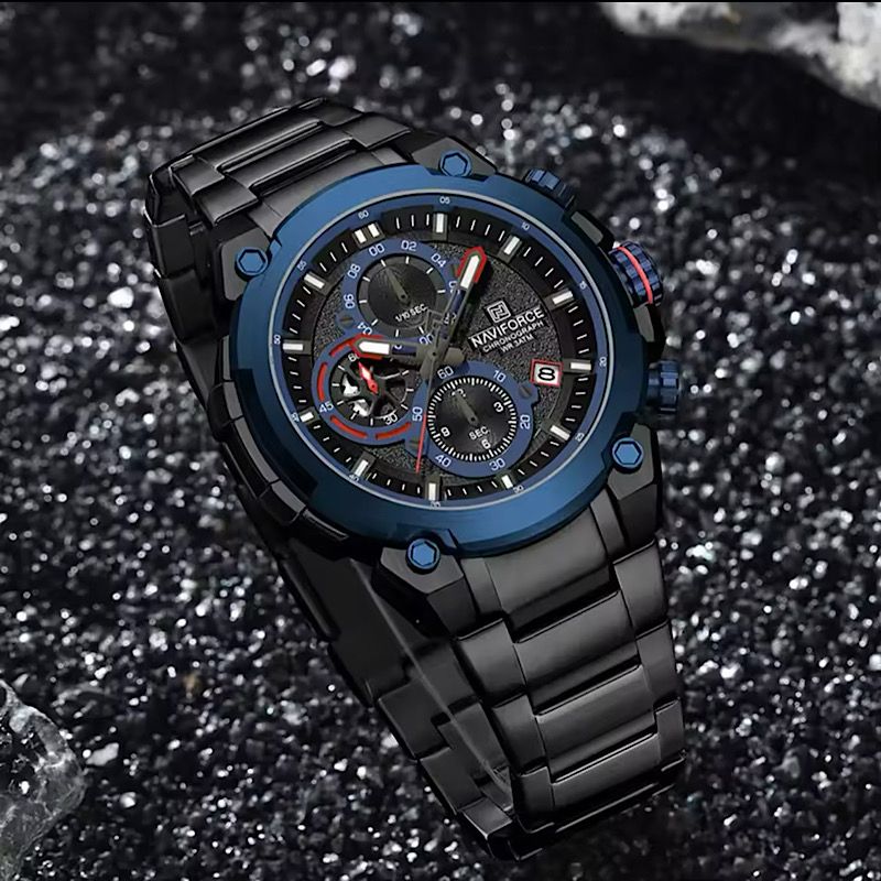 Naviforce Men's Chronograph 30M Water Resistant Top Luxury Wrist Watch