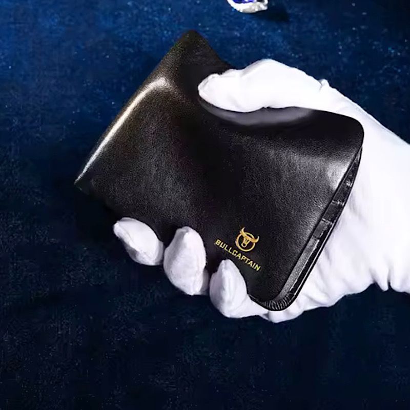 Bullcaptain Men's Genuine Leather Wallet