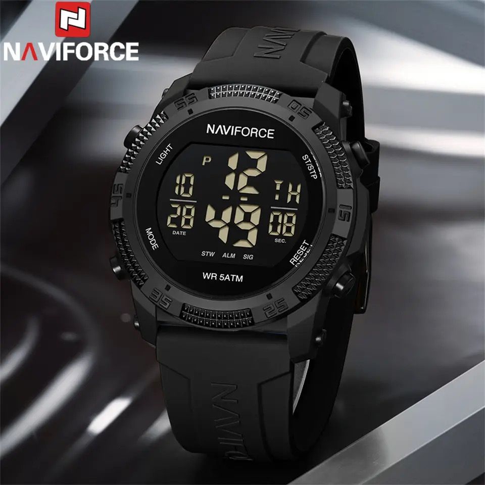 Naviforce Men's Digital 50M Waterproof classic wrist watch