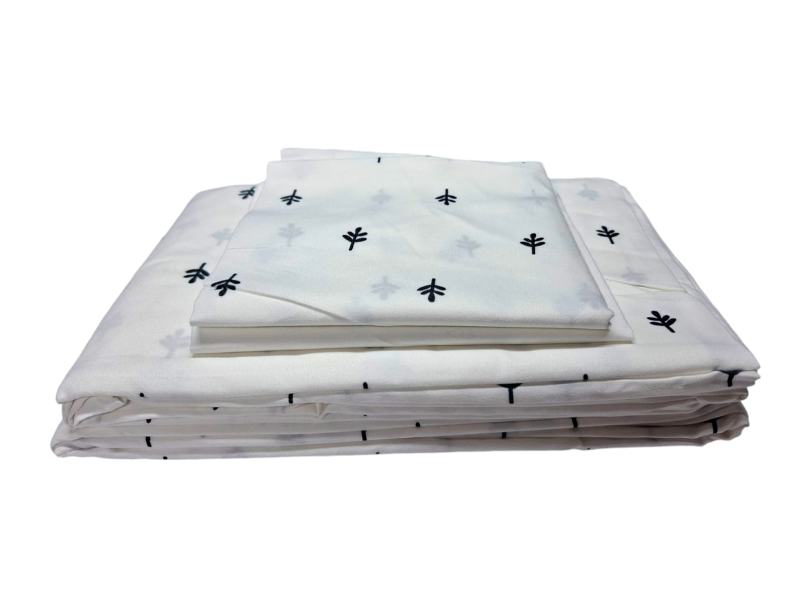 Quality Cotton Bed Sheet Set 2Bedsheets 2Pillowcases 5*6ft