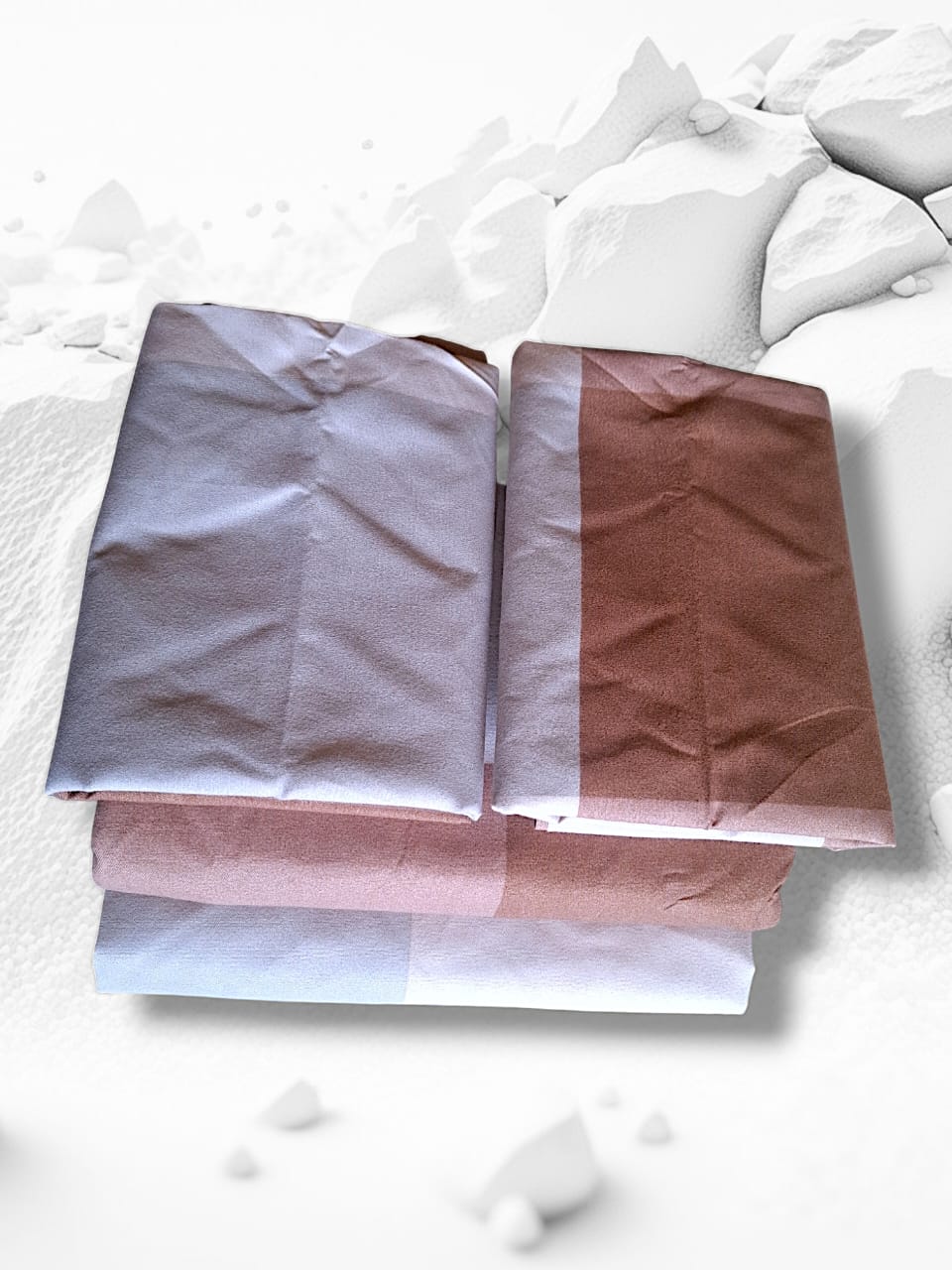 Quality Cotton Bed Sheet Set 2Bedsheets 2Pillowcases 5*6ft