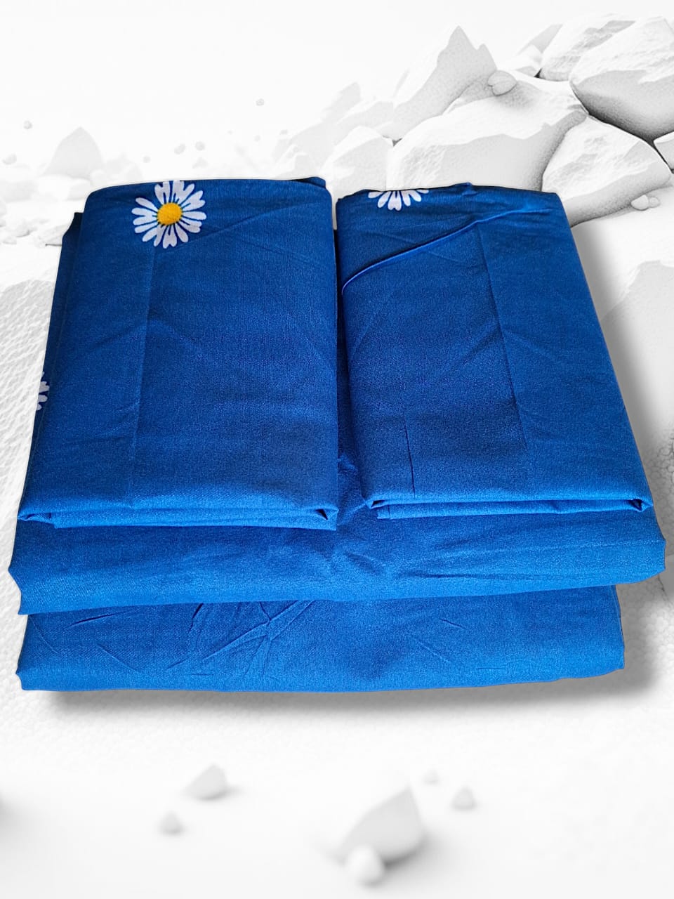 Quality Cotton Bed Sheet Set 2Bedsheets 2Pillowcases 5*6ft