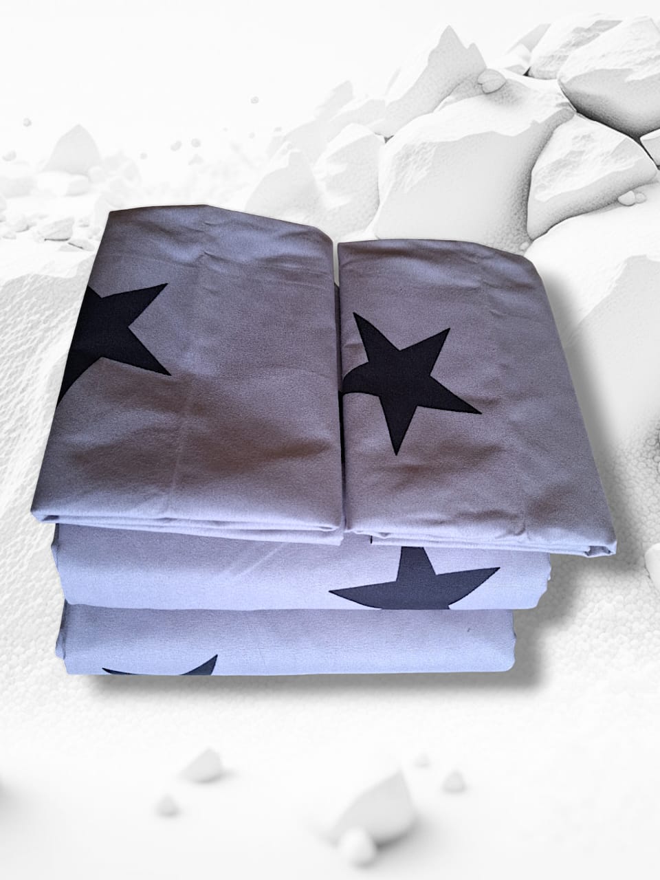 Quality Cotton Bed Sheet Set 2Bedsheets 2Pillowcases 5*6ft