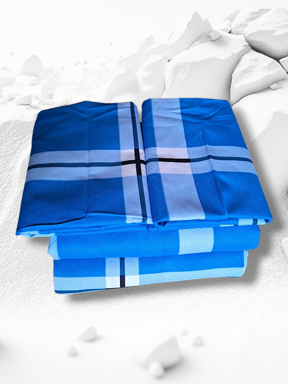 Quality Cotton Bed Sheet Set 2Bedsheets 2Pillowcases 5*6ft