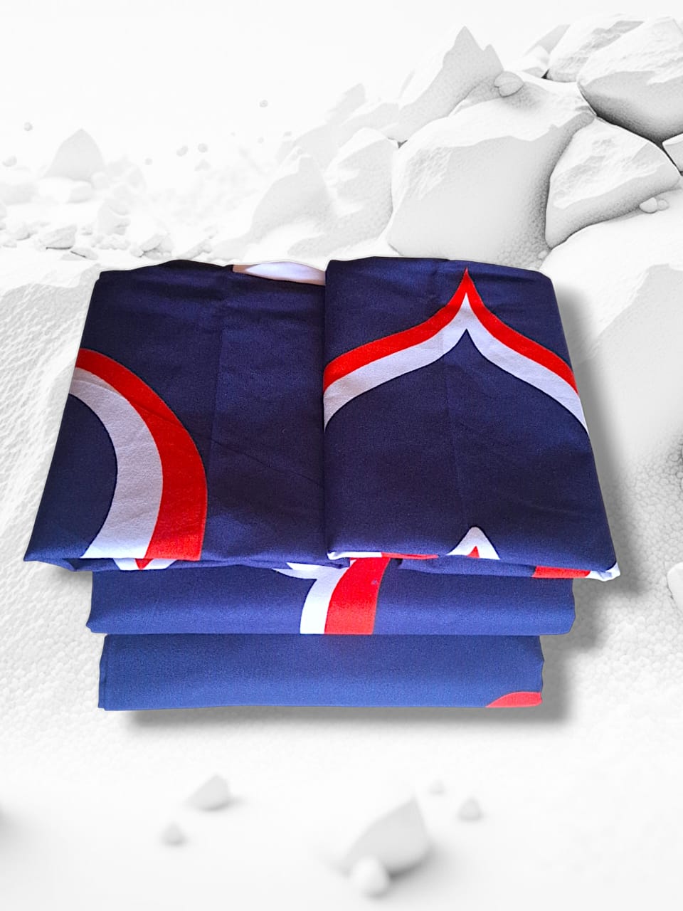 Quality Cotton Bed Sheet Set 2Bedsheets 2Pillowcases 5*6ft